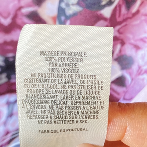 Ted Baker Satin Chiffon Feel Front Top - Jersey Back - Size 1 (Small Size 8) - Picture 8 of 14